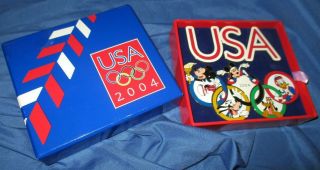 Disney 2004 Olympics Box Pin Set Of 6 Mickey Mouse/goofy/donald Duck/pluto