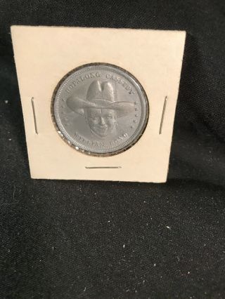 Unique Vintage Hopalong Cassidy William Boyd Token 1 1/8 " Face On Both Sides