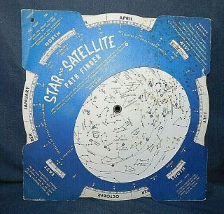 1966 Edmund Scientific Star & Satellite Disc Path Finder 9227 Astronomical Vgc