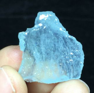 Wow 5.  6g Find Natural Blue Aquamarine Crystal Specimens 31p25