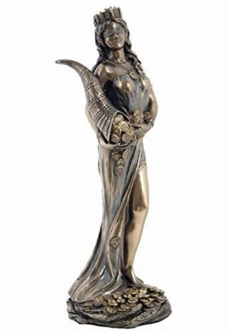 7.  25 Inch Lady Fortuna Statue Roman Goddess Of Fortune & Prosperity -