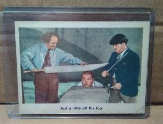 1959 Fleer The Three Stooges 56 Just A Little.  Grey Back