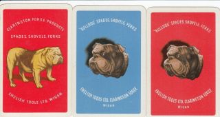 Vintage Swap Playing Card - 3 Single - Advertising - English Tools