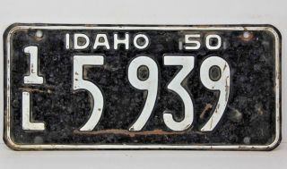 1950 Idaho License Plate Collectible Antique Vintage 1l 5 - 939