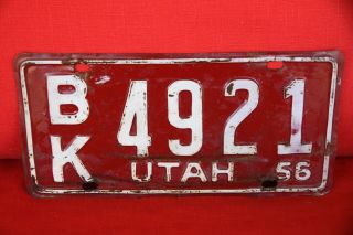 1965 Utah License Plate 