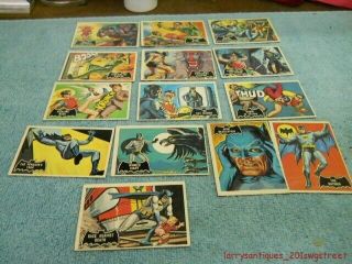 14 VINTAGE 1966 BATMAN TRADING CARDS FOR ONE MONEY (NR) 2