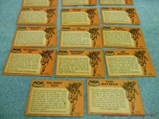 14 VINTAGE 1966 BATMAN TRADING CARDS FOR ONE MONEY (NR) 5