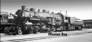 Southern Pacific Negative 2481 4 - 6 - 2 Mission Bay Roundhouse Ca 1933