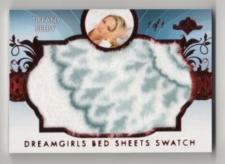 2017 Bench Warmer Dream Girls Tiffany Selby Bed Sheets Swatch Red Foil 