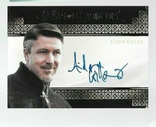 Aidan Gillen Game Of Thrones Autograph Card Inflexions Littlefinger