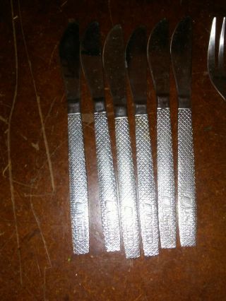 United Airlines Vintage Silverware Full Set Of 18 (6) Forks (6) Spoons (6) Knifes