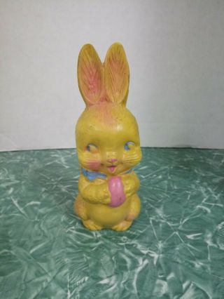 Vintage Rubber/plastic Easter Bunny Rabbit Squeeze Toy Irwin