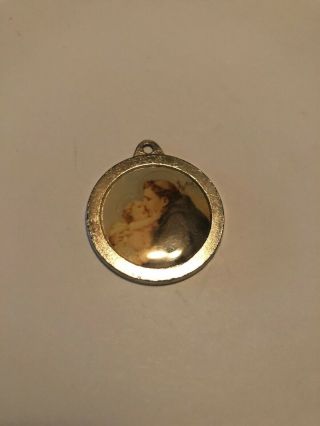 Vintage Saint Anthony Blessed Relic Medal Pendant 307
