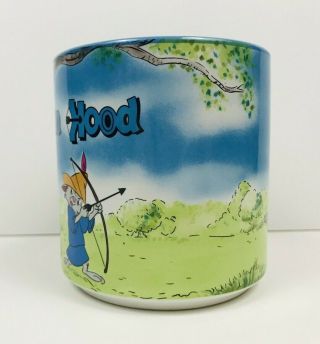 Vintage Robin Hood Mug Walt Disney Classic Collectors Coffee Mug Cup Colorful 2