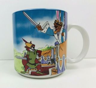 Vintage Robin Hood Mug Walt Disney Classic Collectors Coffee Mug Cup Colorful 4
