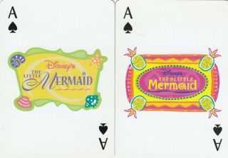 Ace Of Spades - Disney - The Little Mermaid - 2 Single Vintage Playing Cards