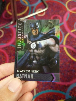 Injustice Arcade Cards Foil Dave And Busters D&b Blackest Night Batman