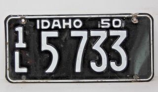 1950 Idaho License Plate Collectible Antique Vintage 1l 5 - 733