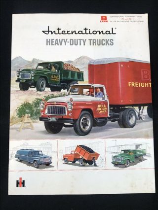 Vtg 1949 - 52 International Harvester Trucks Dealer Advertising Sales Brochure