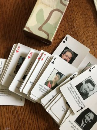 Iraqi Most Wanted Playing Cards Iraq War - Saddam