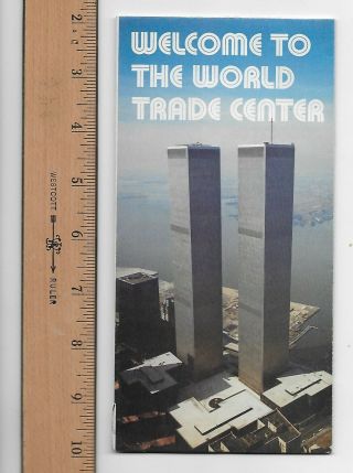 Vintage 1970s Welcome World Trade Center York City Twin Towers Brochure