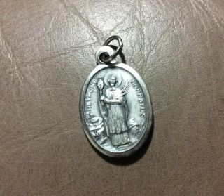 Vintage St.  Raymond Nonnatus / Our Lady Of Montserrat Religious Medal Catholic