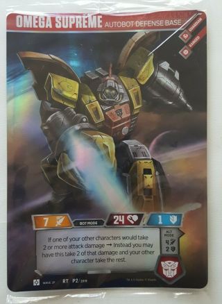 Transformers Tcg Autobot Omega Supreme Card Loot Crate Exclusive Rare