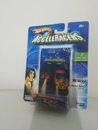 Hot Wheels Acceleracers Teku Battle Spec 5 Of 9 With 3 Collectible Game Cards