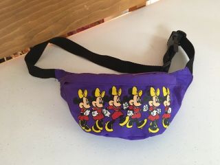 Vintage Purple Disney Minnie Mouse Waist Fanny Pack Minnie Mouse Bag Pack Mickey