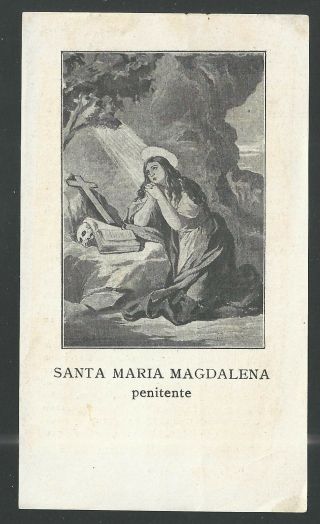 Holy Card Antique De Santa Maria Magdalena Santino Image Pieuse Estampa