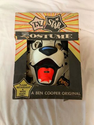 Vintage Ben Cooper 98,  Pongo Tv Star Halloween Masquerade Costume Orig Box