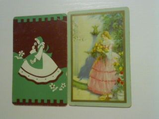 2 Swap/playing Cards - Ladies Wearing Old Fashioned Dresses
