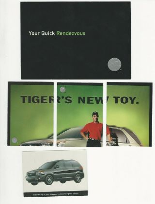 2001 Tiger Woods Buick Rendezvous Promotional Cards