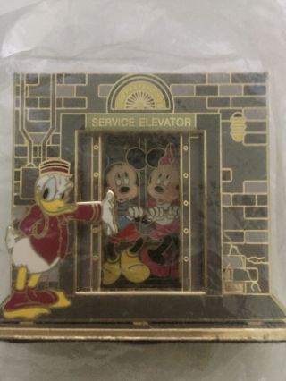 Tower Of Terror Disney Pin Elevator Donald Duck Mickey And Minnie Mouse Limited