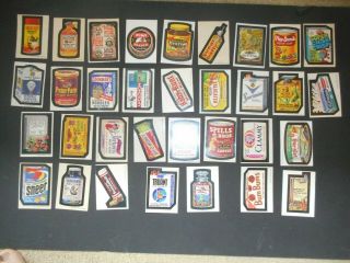1974 Topps Wacky Packages 6th Series 6 Complete Set With Truant 33/33 Ex -