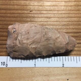 Cobbs Triangular 3 " Wisconsin Indian Artifact,  Arrow Head