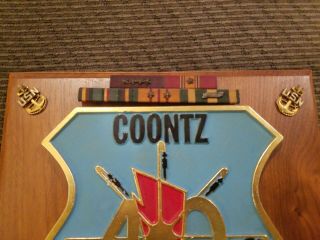 Vintage USS Coontz 40 DDG Ships Plaque with Pins,  US NAVY 2