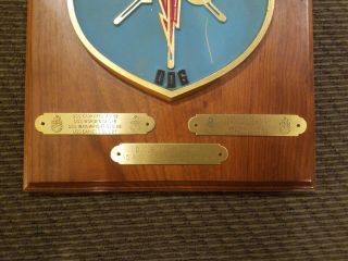 Vintage USS Coontz 40 DDG Ships Plaque with Pins,  US NAVY 4