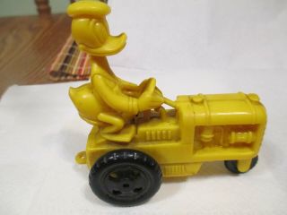 Vintage Hard Plastic Marx Donald Duck Friction Farm Tractor Playsets