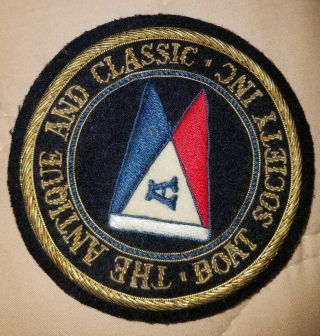 Antique And Classic Boat Society Patch / Pin