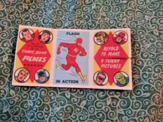 1966 Topps Comic Book Foldees - 41 Flash In Action Justice League Dc