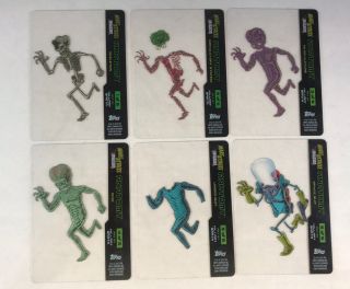 Mars Attacks Invasion (topps/2013) Anatomy Of A Martian Chase Card Set Of 6