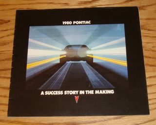 1980 Pontiac Full Line Sales Brochure 80 Firebird Trans Am Grand Prix
