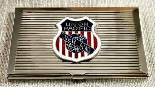 Union Pacific Overland Route Railroad Business Card Case
