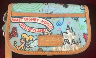 Dooney & Bourke - Disneyland - Walt Disney World Blue Wristlet /coin Purse
