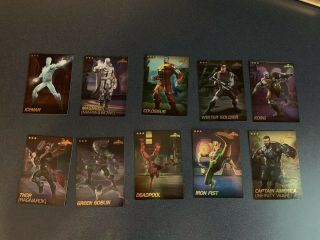 10 Foil Holographic Marvel Contest Of Champions Cards Rare