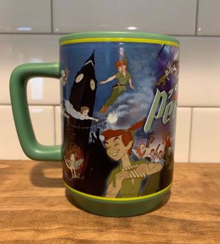 Disney Store Exclusive Peter Pan Mug Authentic D - Handle Deep Large