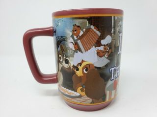 Walt Disney Store Exclusive Lady And The Tramp Mug Authentic D - Handle Deep Large