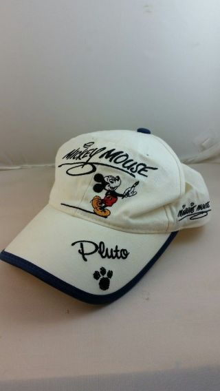 Vintage Walt Disney World Mickey Donald Pluto Minnie Mouse Hat Cap