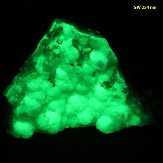 Bb: Hyalite Opal From Colorado - Bright Green Fluorescent
